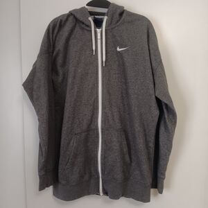 Nike Gray Zip-Up Hoodie